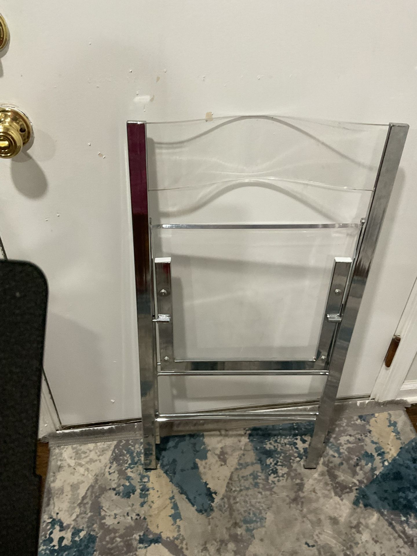 A Beautiful Folding  , Glass IKEA Chair (a Little Mark In The Back $15