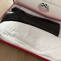 New !Vince Camuto Black Leather Boots 