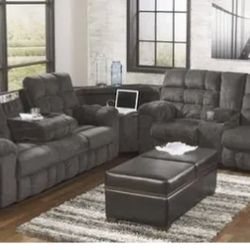 Acieona 3-Piece Manual Reclining Sectional