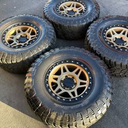 Ford Raptor F150 Method 17” Bronze Wheels And 35” General Red Label Mud-Terrain Tires