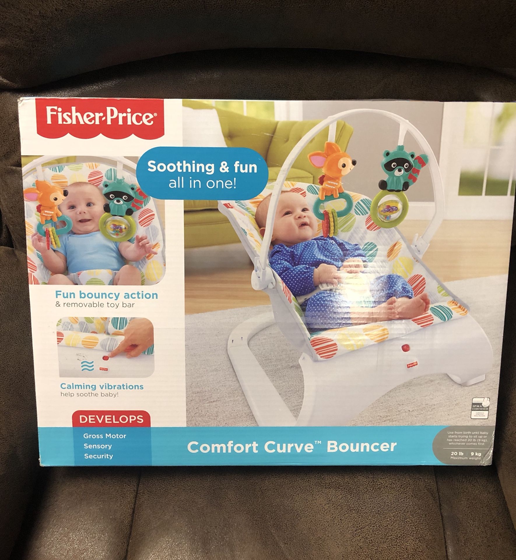 Fisher-Price® Comfort Curve™ Bouncer in Cake Pop- NEW! Reg $35