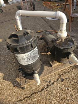 Prices firm.. blue torrent cartridge filter with one and a half horsepower pool pump