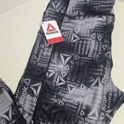 Reebok Print Everyday Pocket Active Leggings Womens Lg 