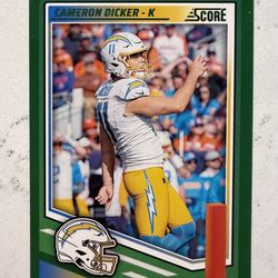 Cameron Dicker 2025 Score #127 Green Los Angeles Chargers
