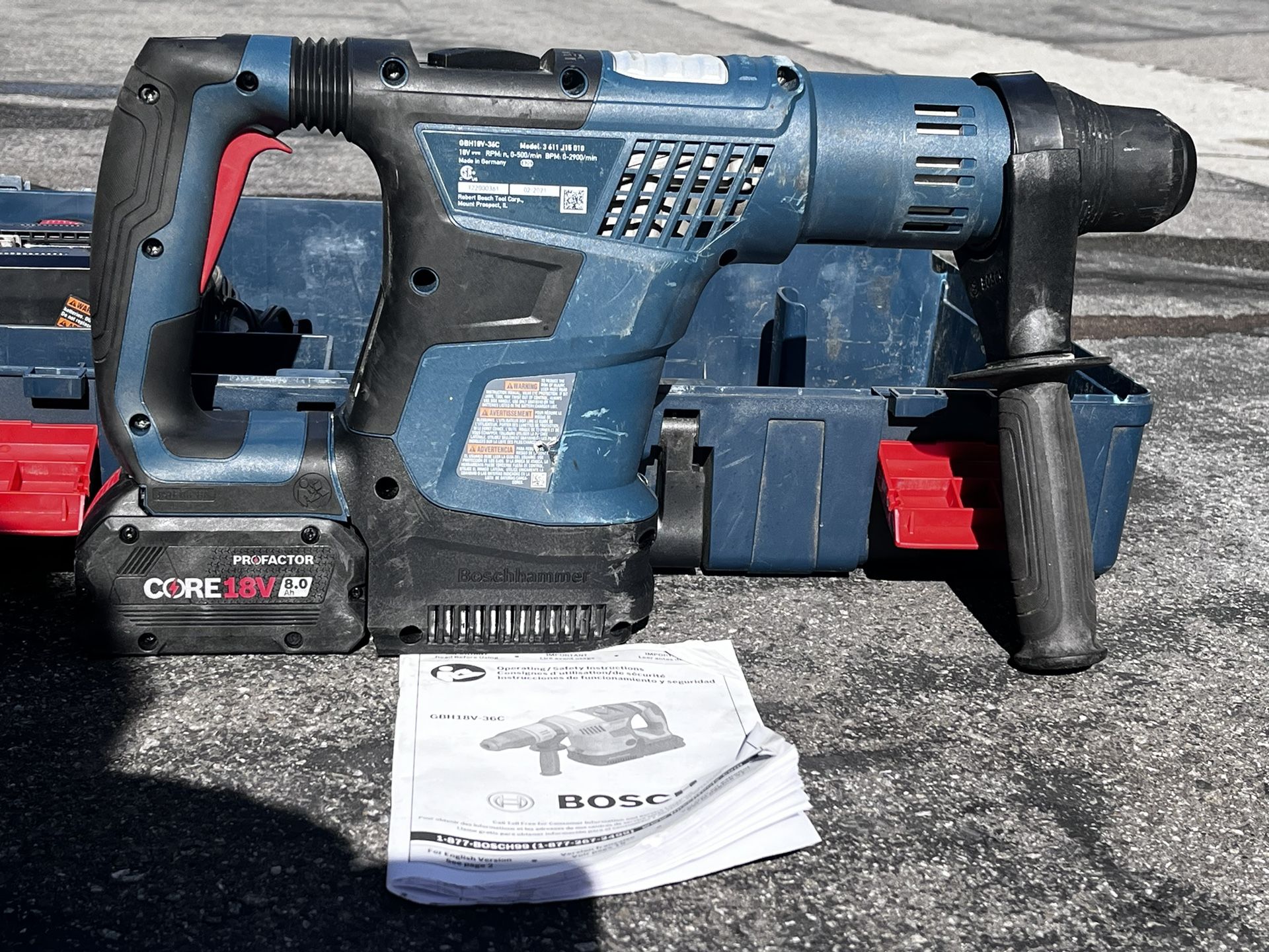 Bosch GBH 18V-36 C Cordless hammer Drill