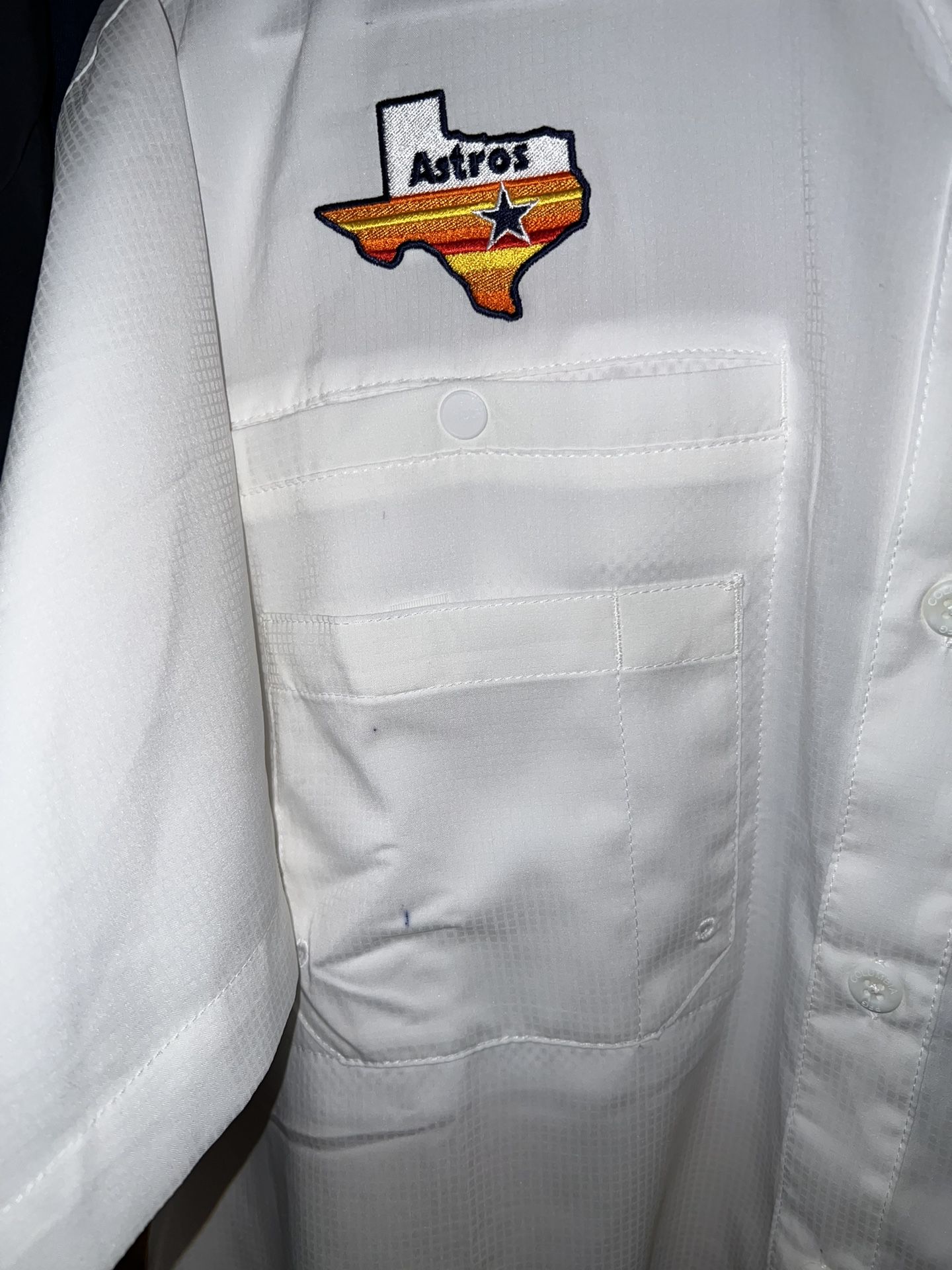 astros columbia shirt white