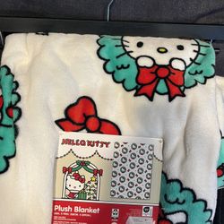Hello kitty christmas blanket 
