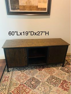 Solid sturdy 60” tv console