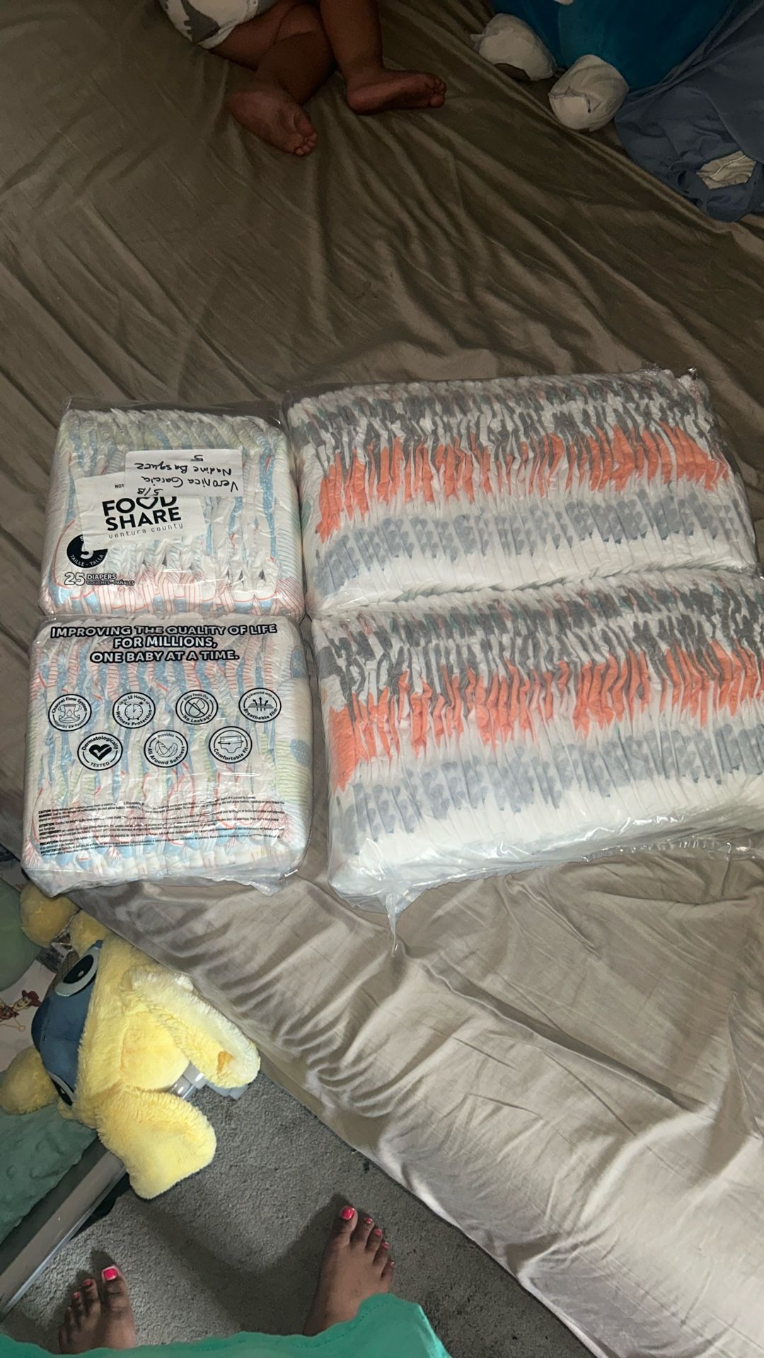All three for sale size 5 diapers