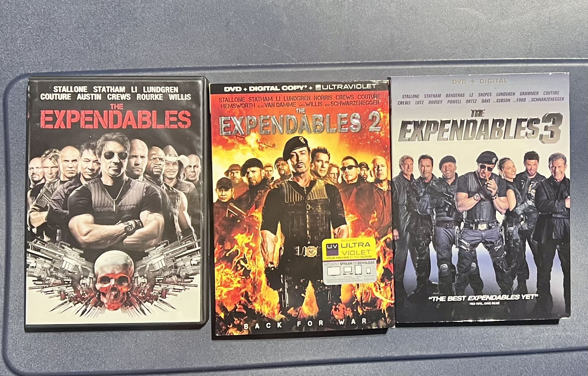 The Expendables 1-3 DVD