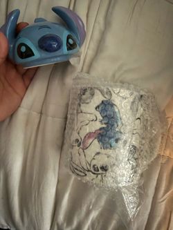Disney Stitch mug and lid cover