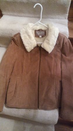 Like New lady's warm suede coat