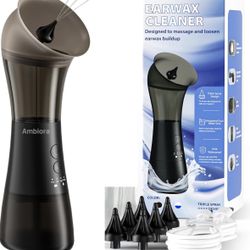 Electric Ear Wax Removal, Ear Cleaning Kit with 6 Tips & 3 Pressure Modes, IPX7 Ear Irrigation Flushing System, Ear Washer for Humans, Large Detachabl