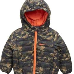 NEW with Tags Nike Army Camo Essential Padded Hooded Coat Size 12 months