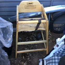 Wood Baby High Chair