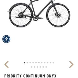 NEW PRIORITY CONTINUUM ONYX bicycle Large