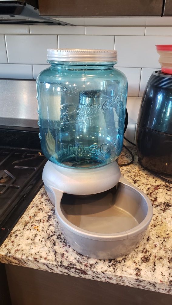 Petmate Mason jar dog waterer for Sale in Edgewood WA OfferUp