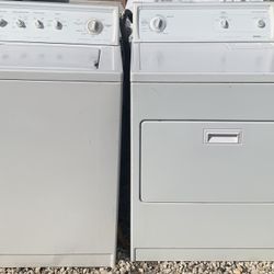 Whirlpool Washer And Dryer Set White Working Perfectly Fine Frigidaire 