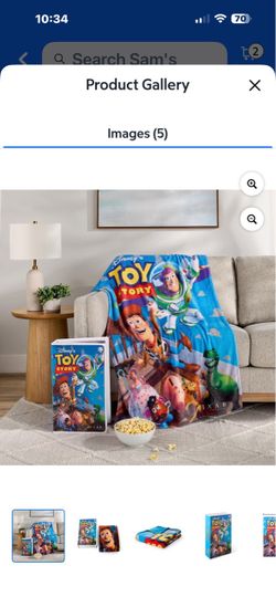 Disney Toy Story Throw Blanket and Book Set