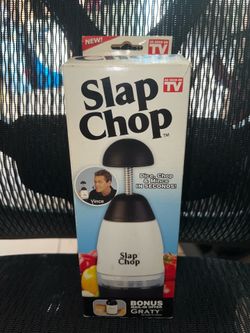 Original Slap Chop Kitchen Food Slicer Manual Chopper W- Stainless Steel blade