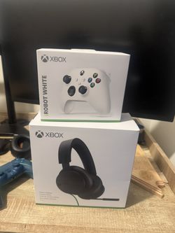 Brand New Xbox Controller And Headset
