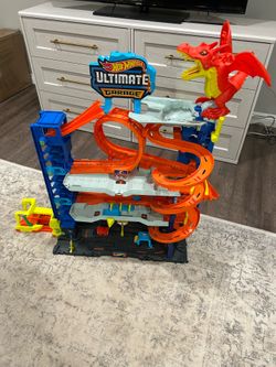Hot Wheels Ultimate Garage with the T-Rex