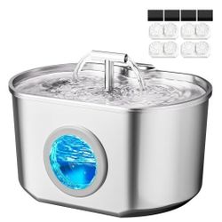 Cat Water Fountain Stainless Steel 