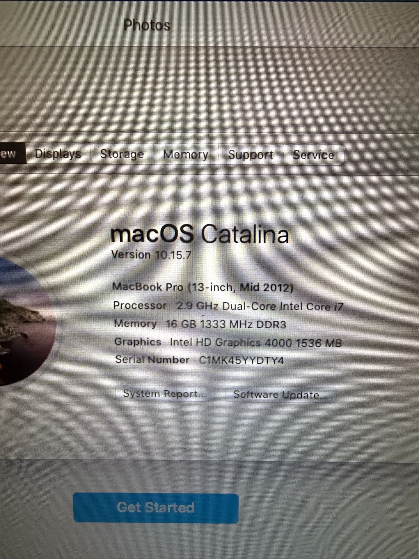 MacBook Pro (13-inch, Mid 2012)
