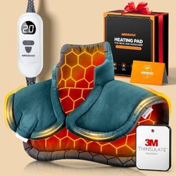 Graphene-Infused Instant Heating Pad with 3M Thinsulate, Ergonomic Weighted.