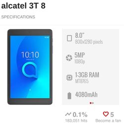 Alcatel 3T 8 Tablet