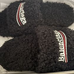 Balenciaga Fur Slides