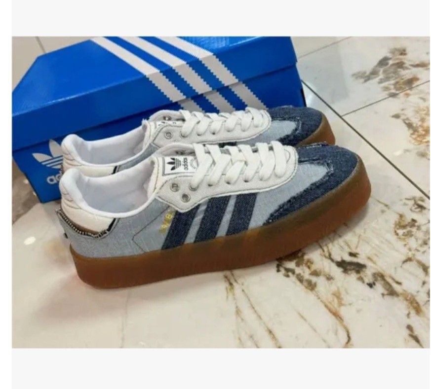 BRAND NEW Adidas Sambae Denim Women's II0001 Size 10.5  