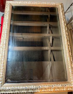 Vintage Ornate Gold mirror