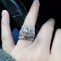 Diamond Engagement Ring And Wedding Band