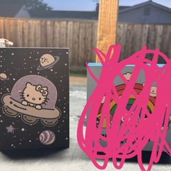 hello kitty and gudetama wall decor
