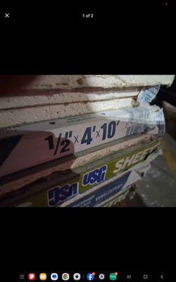 SHEETROCK 1/2"X4'X10'