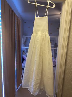 Flower Girl Dress And Robe Sz 5-6