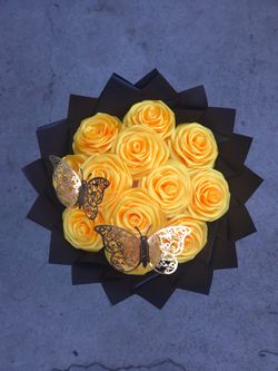 Rosas amarillas yellow roses bouquet ramo decor room home