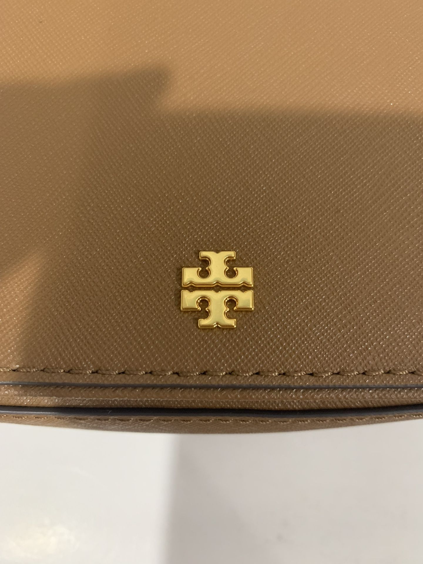NWT! TORY BURCH EMERSON Top Handle Leather Crossbody Bag Logo Chain Strap