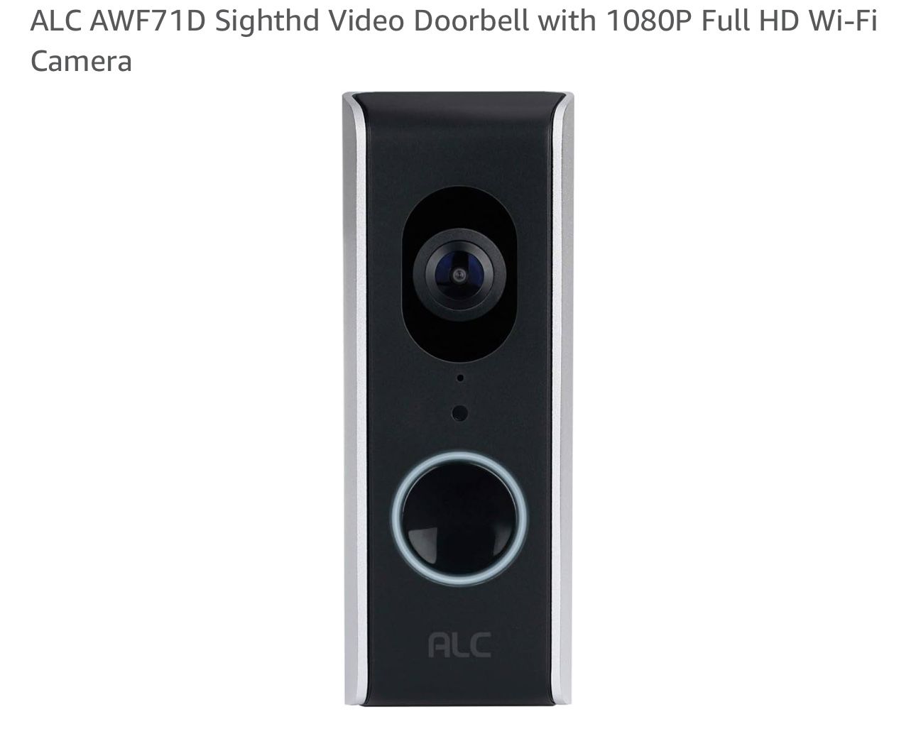 ALC Video doorbell  Full HD Wi Fi Camera