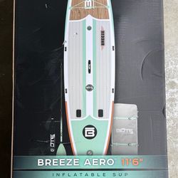 BRAND NEW IN SEALED BOX – BOTE Breeze Aero 11'6" Inflatable Paddle Board (Classic Mangrove) – $599