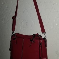 Beautiful Leather Look Crossbody Bag- Has Straps For A Handbag Too.