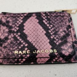 Mark Jacobs Slim Pink Snakeskin Wallet 