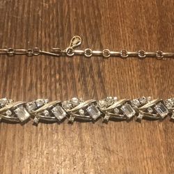 Sparkling vintage Coro rhinestone choker 16 inches