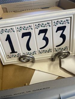 Tile House Numbers