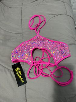 Pink rave Top