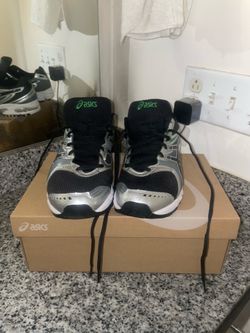 ASICS Gel Trainer 20 Grey and Green Trainers