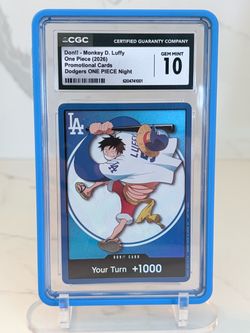 2026 Dodgers Luffy DON!! One Piece Card - CGC 10