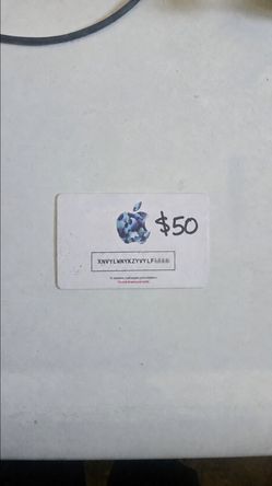 50 and 25 Gift card For apple