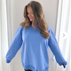 NWT Birdie Blue Soft Style Crewneck Sweatshirt - Medium 
